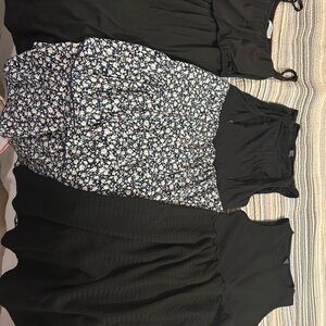 Motherhood Black and White Striped Top